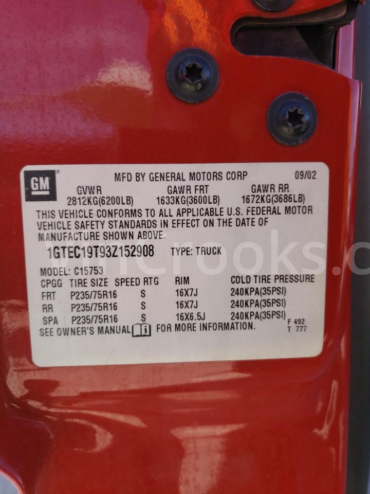 1GTEC19T93Z152908