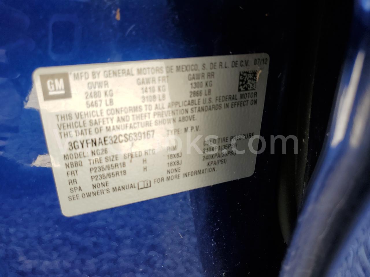 3GYFNAE32CS639167