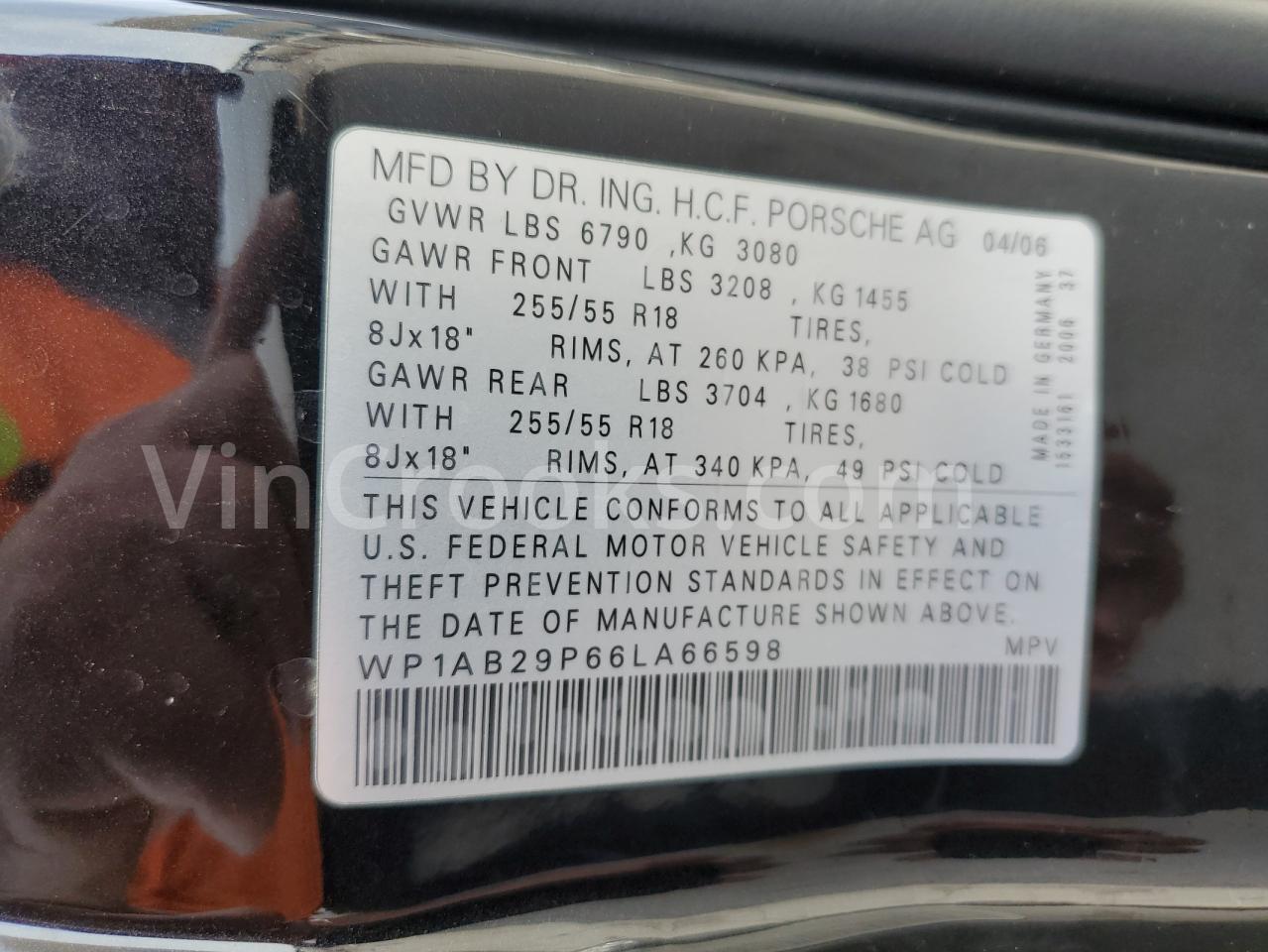 WP1AB29P66LA66598