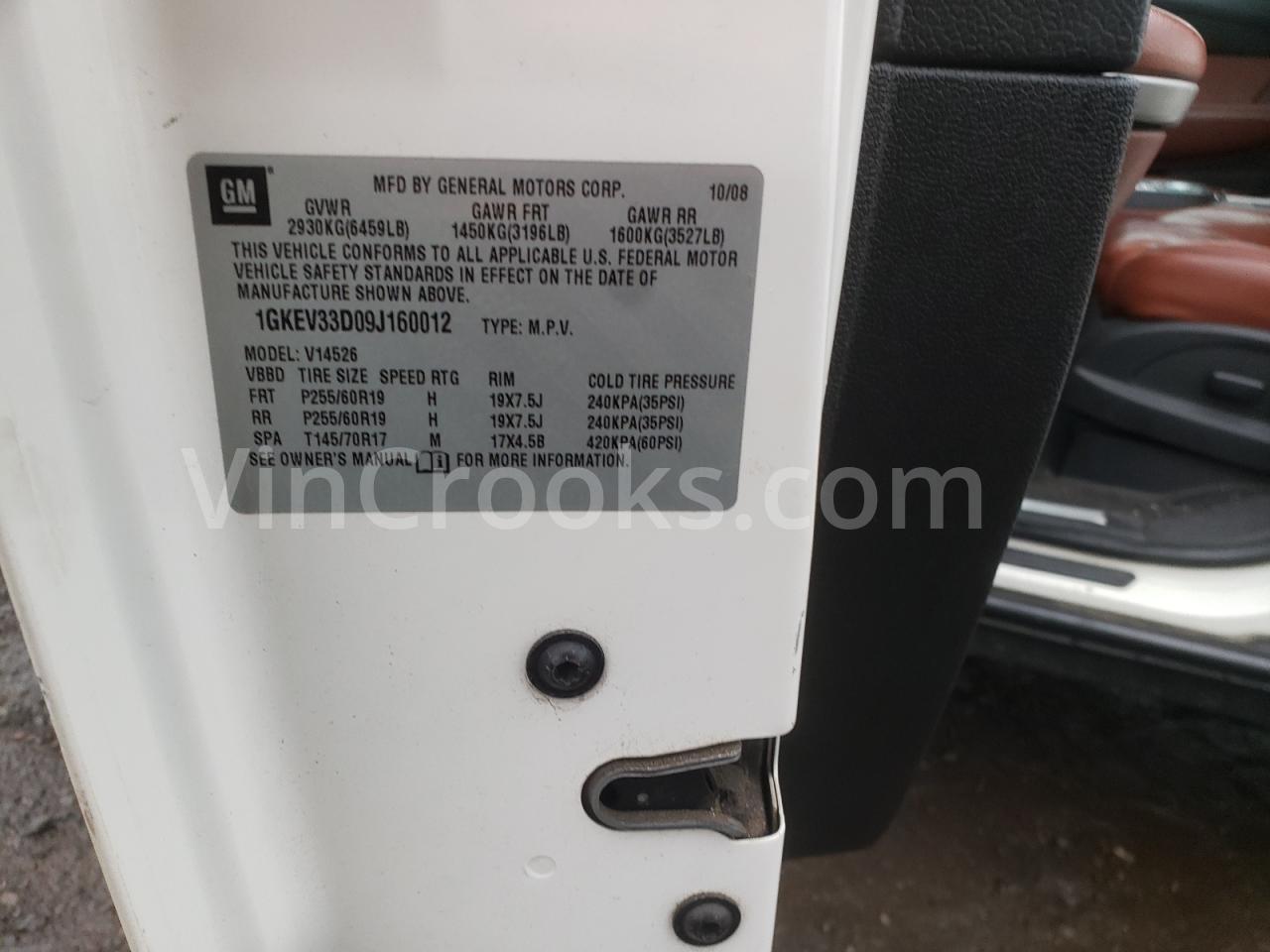 1GKEV33D09J160012