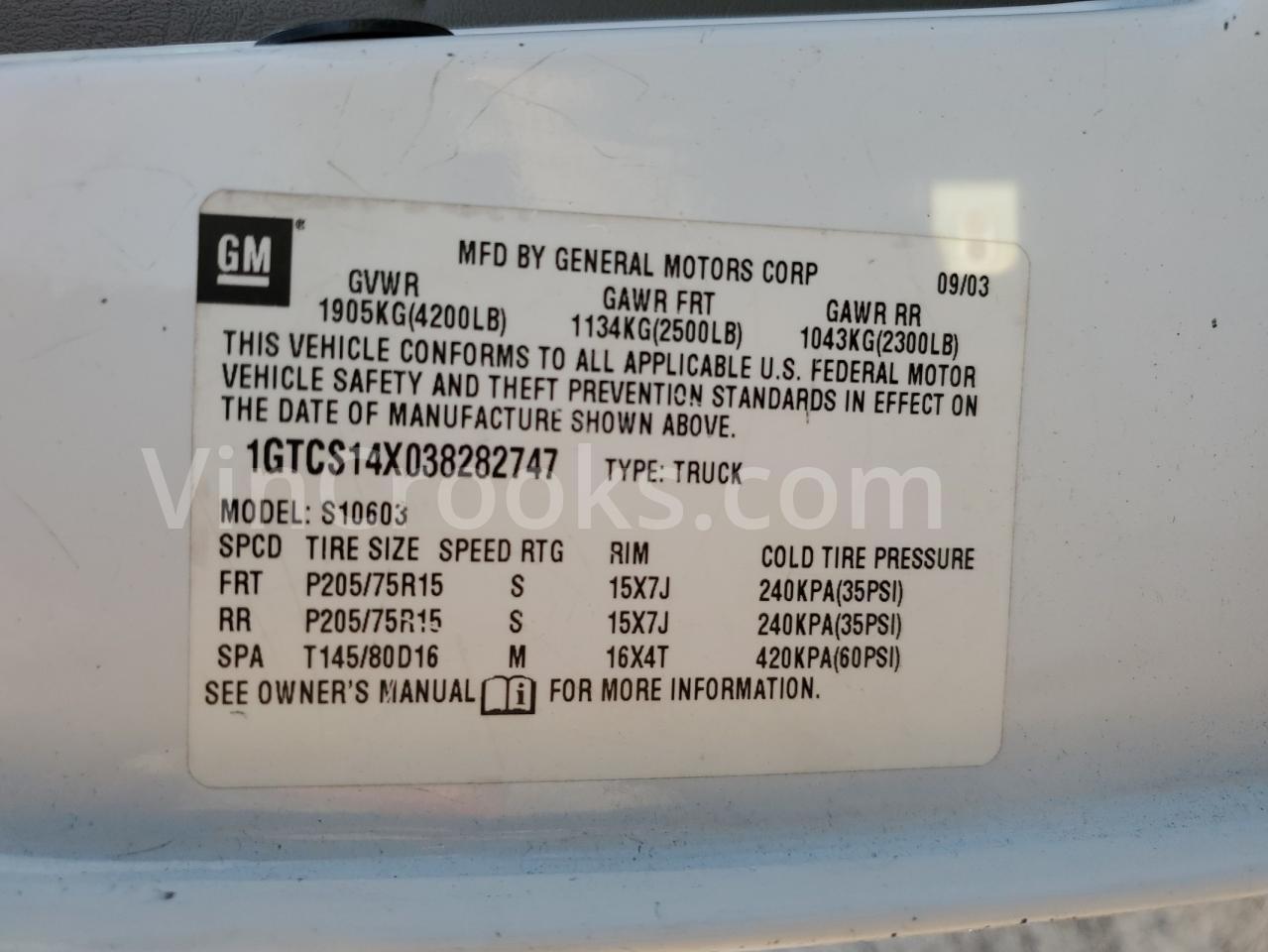 1GTCS14X038282747
