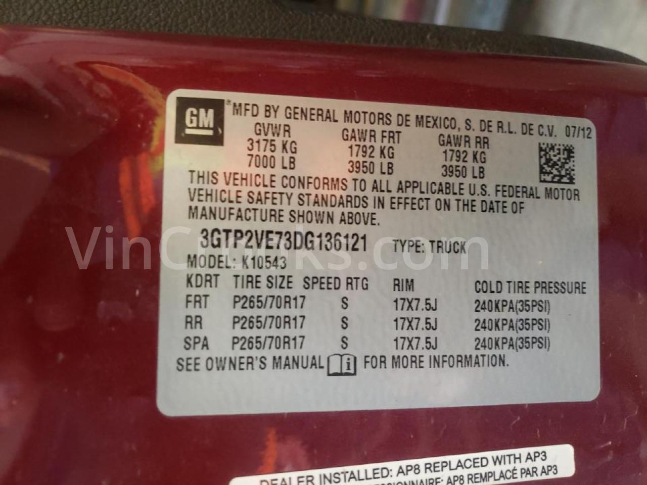 3GTP2VE73DG136121