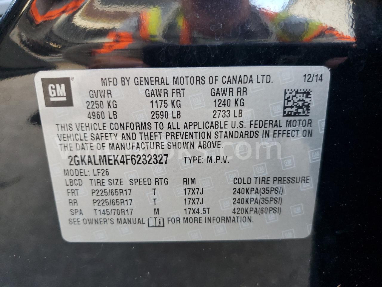 2GKALMEK4F6232327