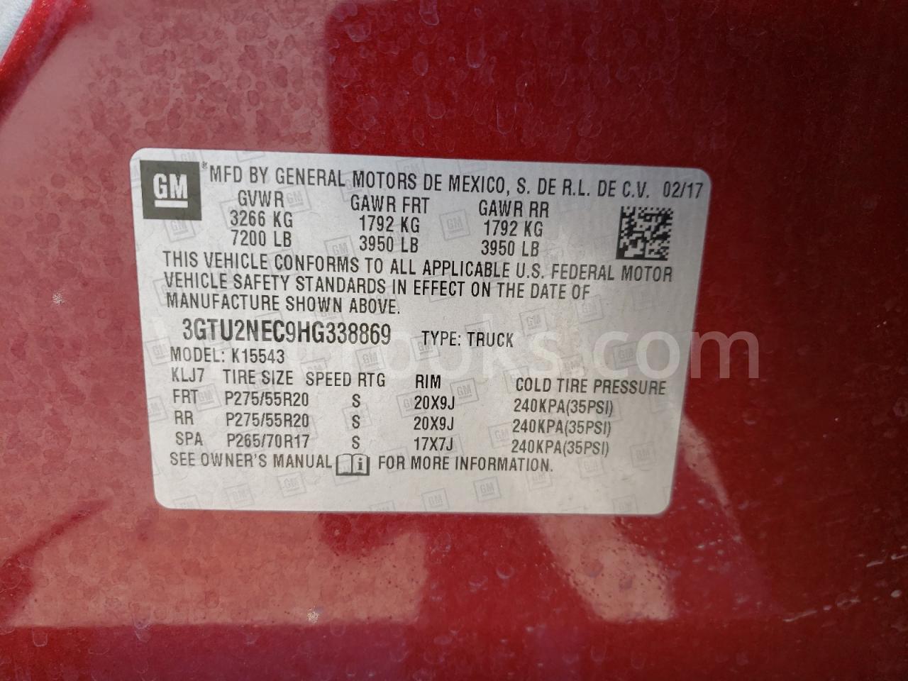 3GTU2NEC9HG338869