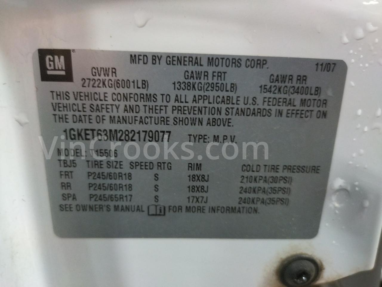 1GKET63M282179077