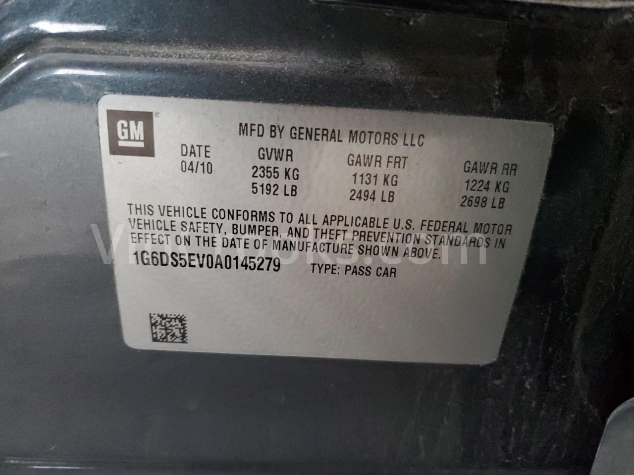 1G6DS5EV0A0145279