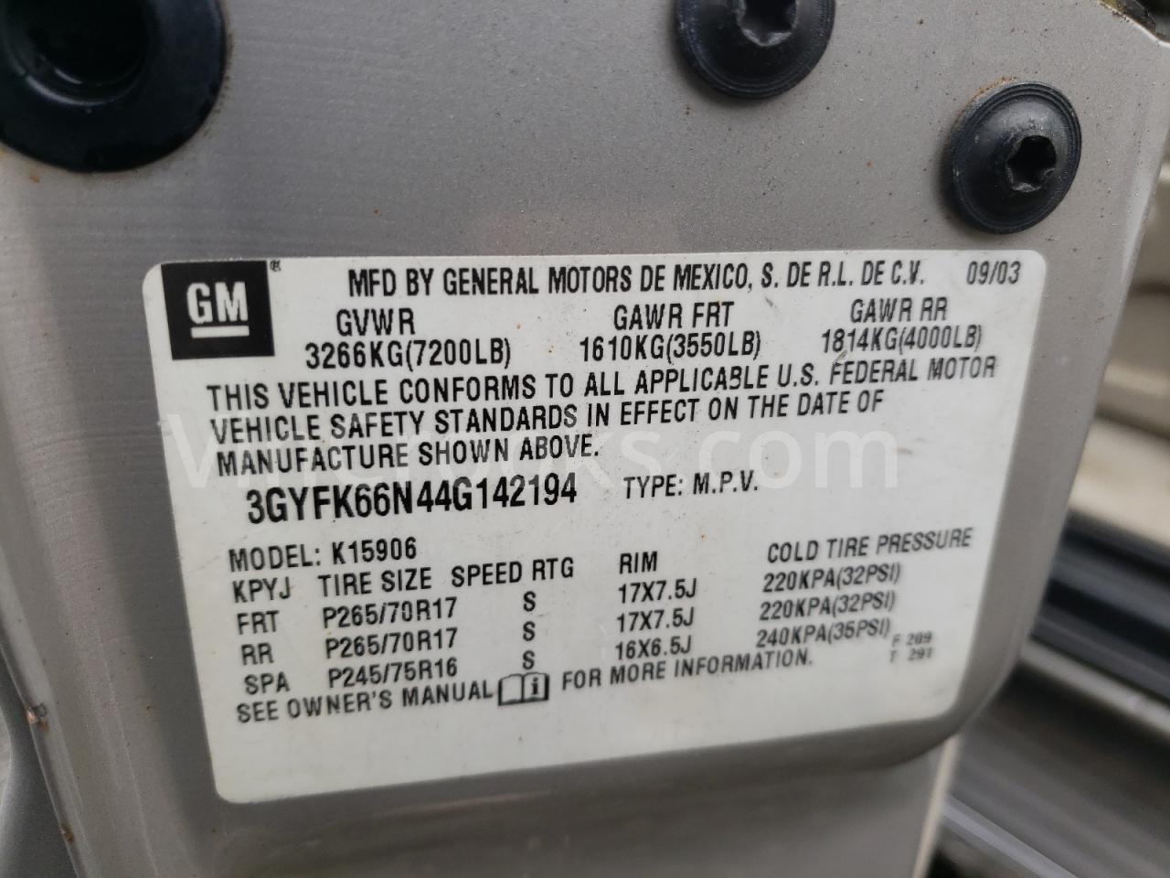 3GYFK66N44G142194