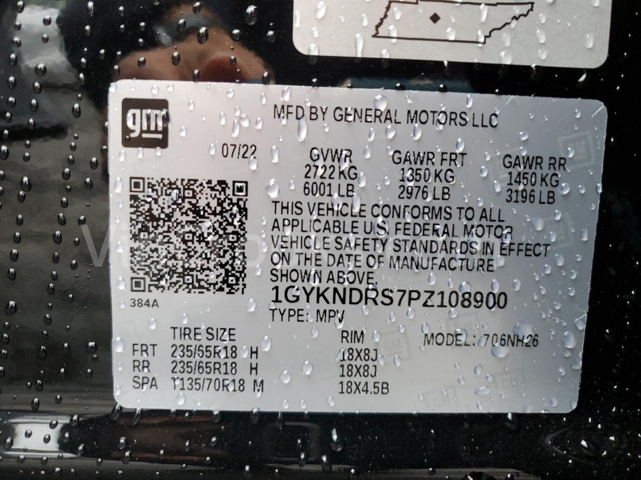 1GYKNDRS7PZ108900