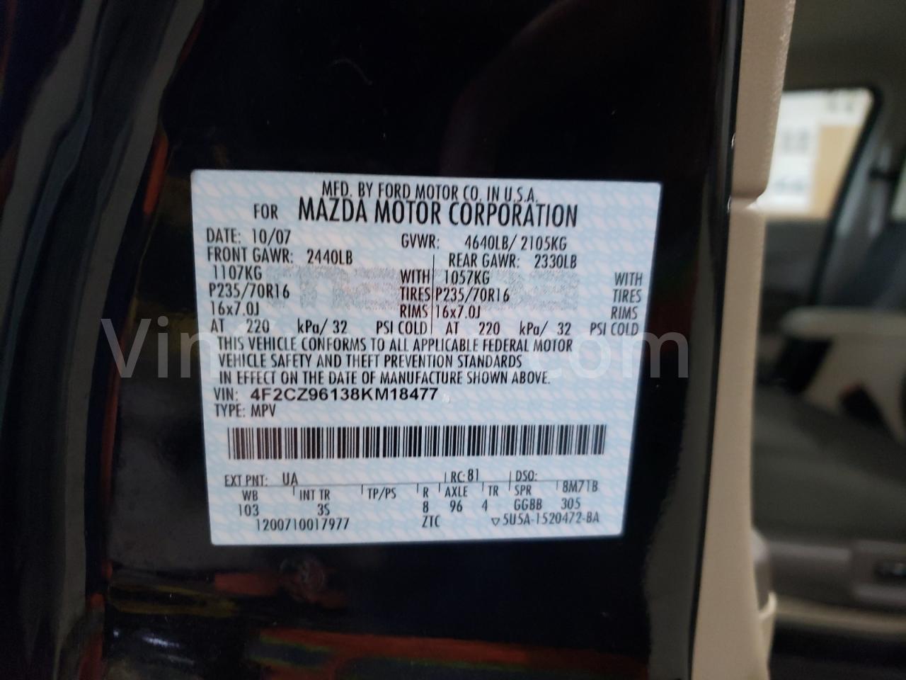4F2CZ96138KM18477