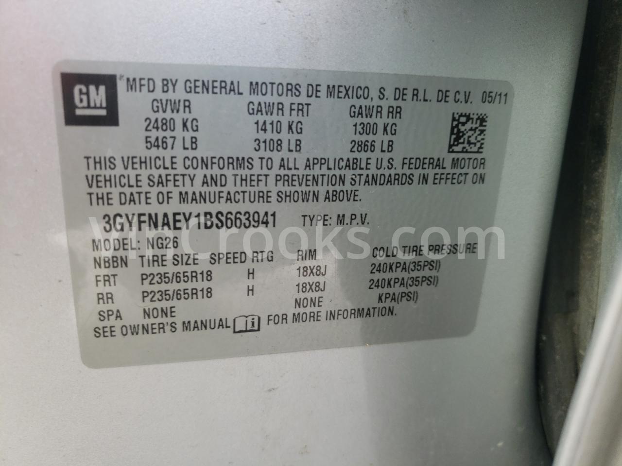 3GYFNAEY1BS663941