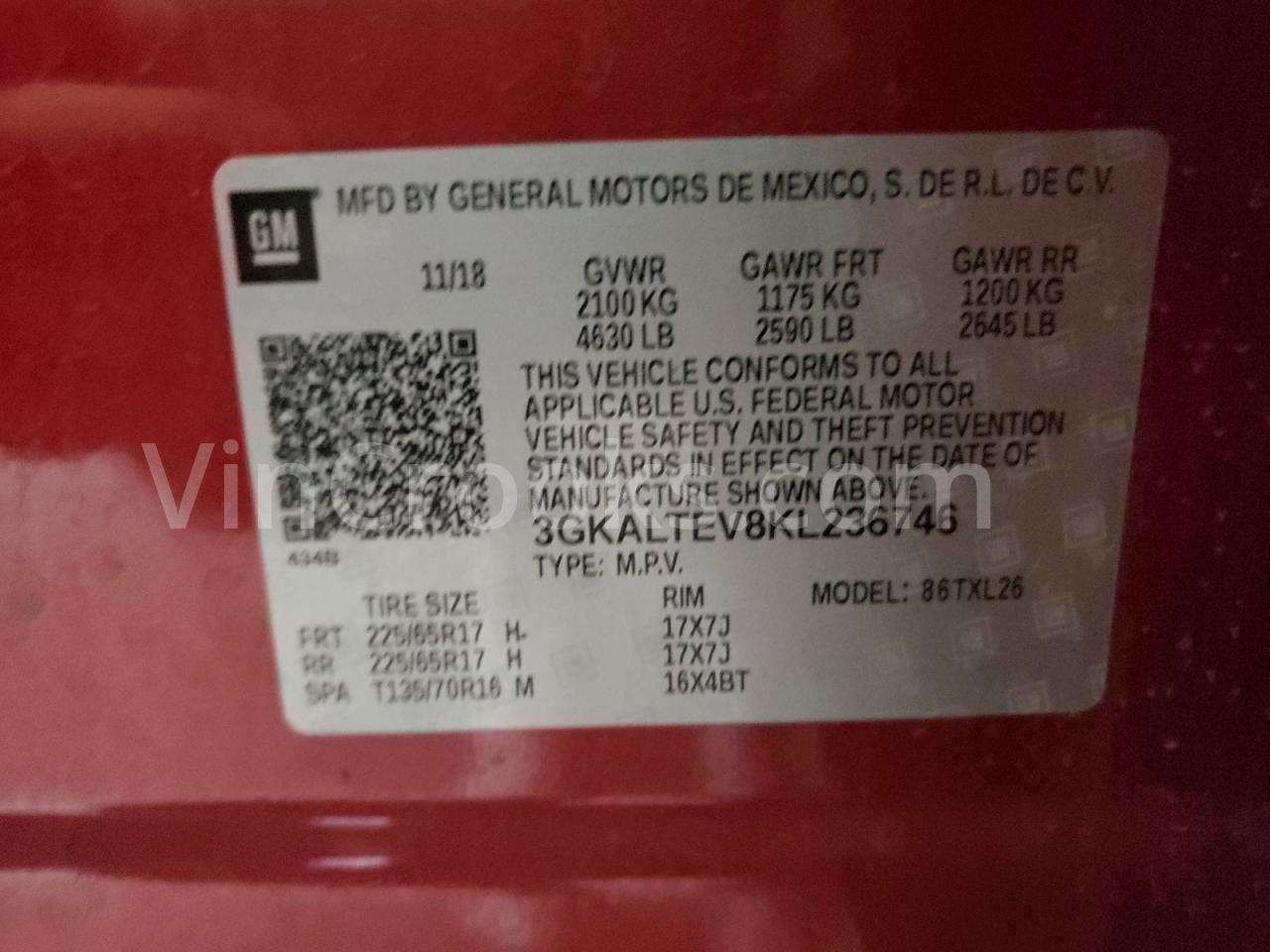 3GKALTEV8KL236746