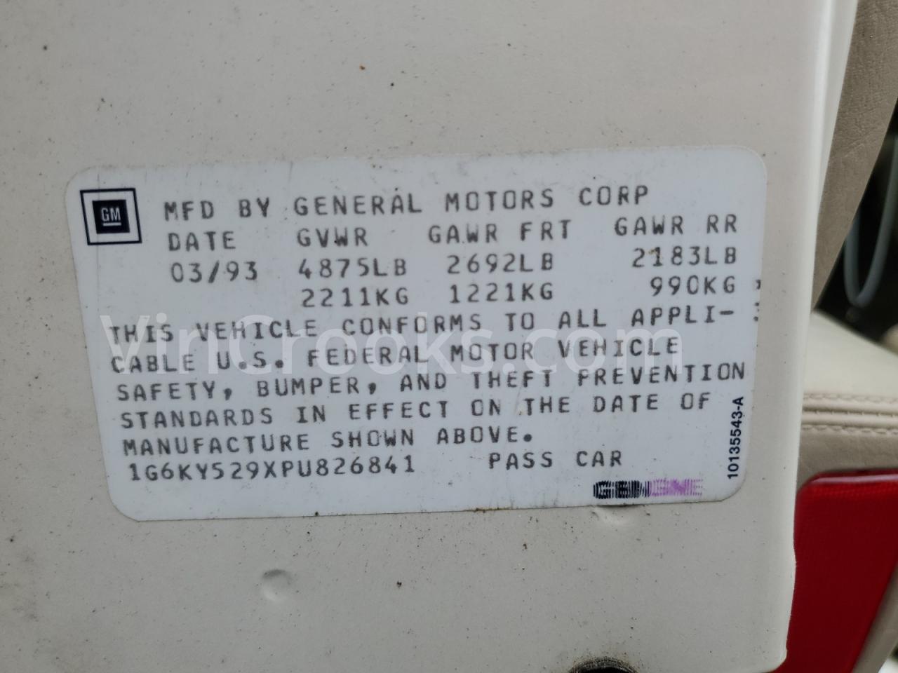1G6KY529XPU826841