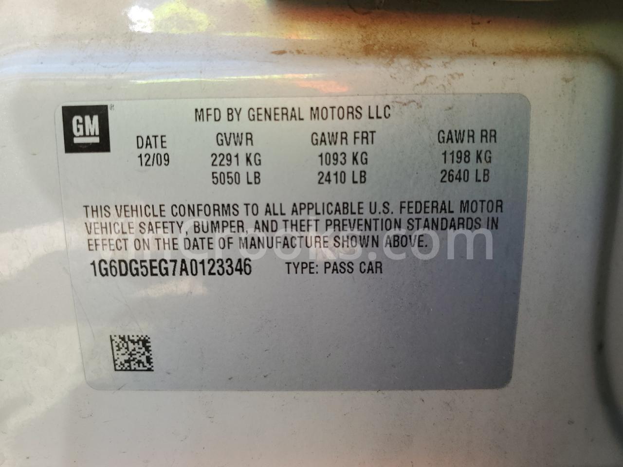 1G6DG5EG7A0123346