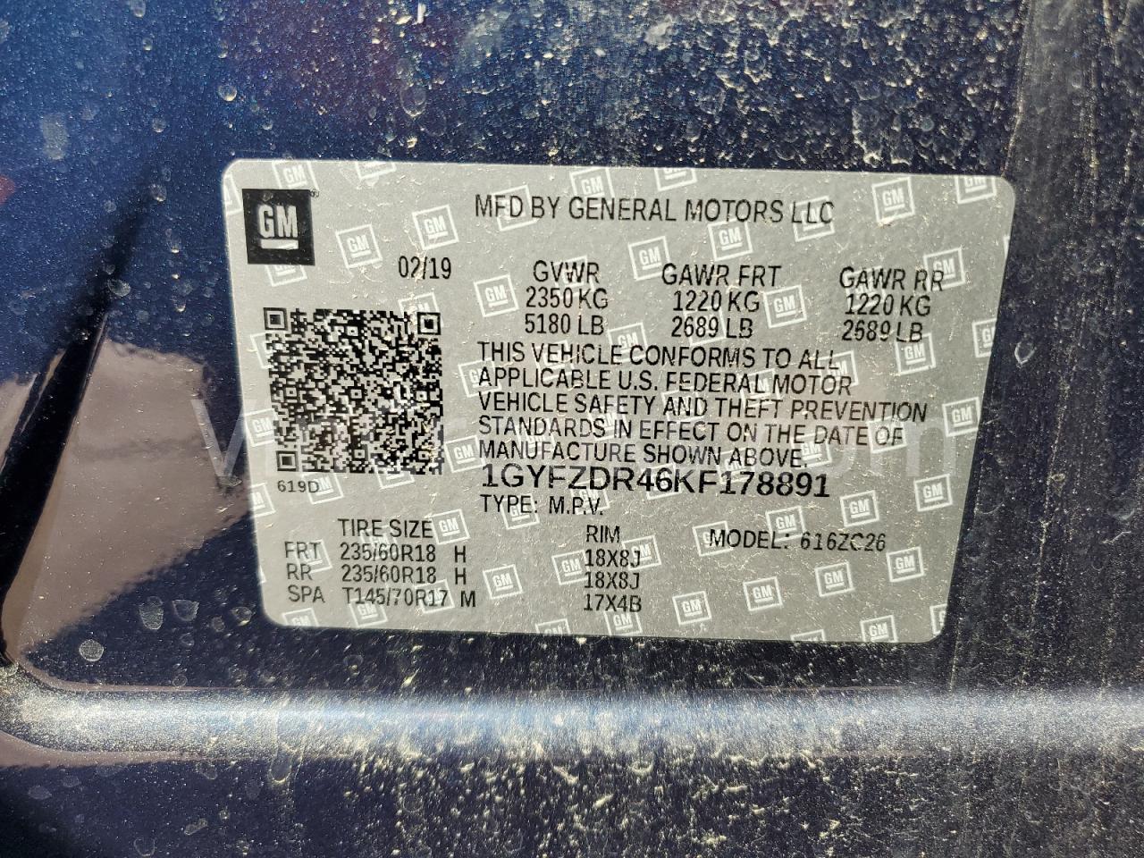 1GYFZDR46KF178891