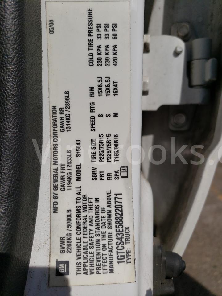 1GTCS43E588220771