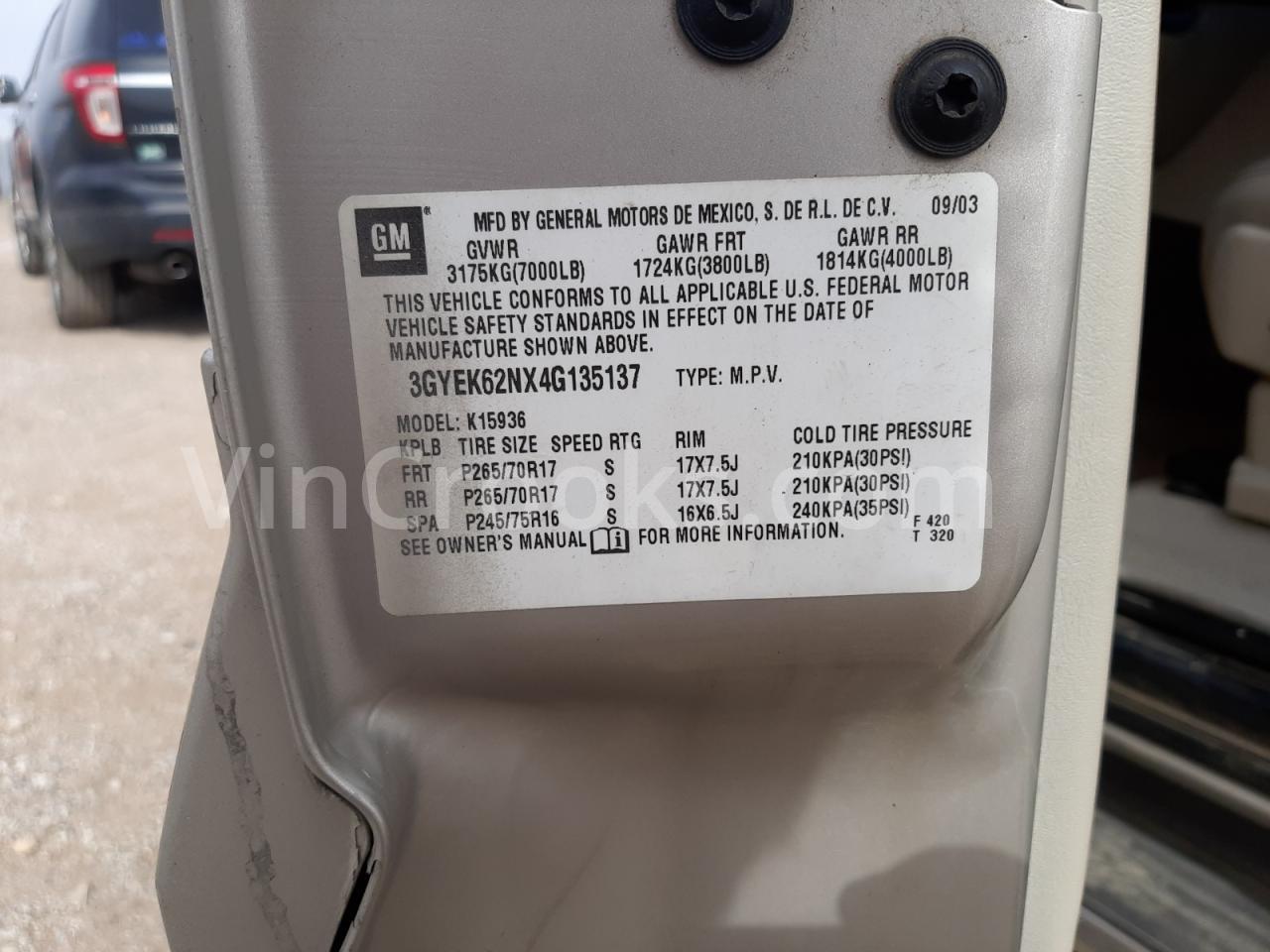 3GYEK62NX4G135137