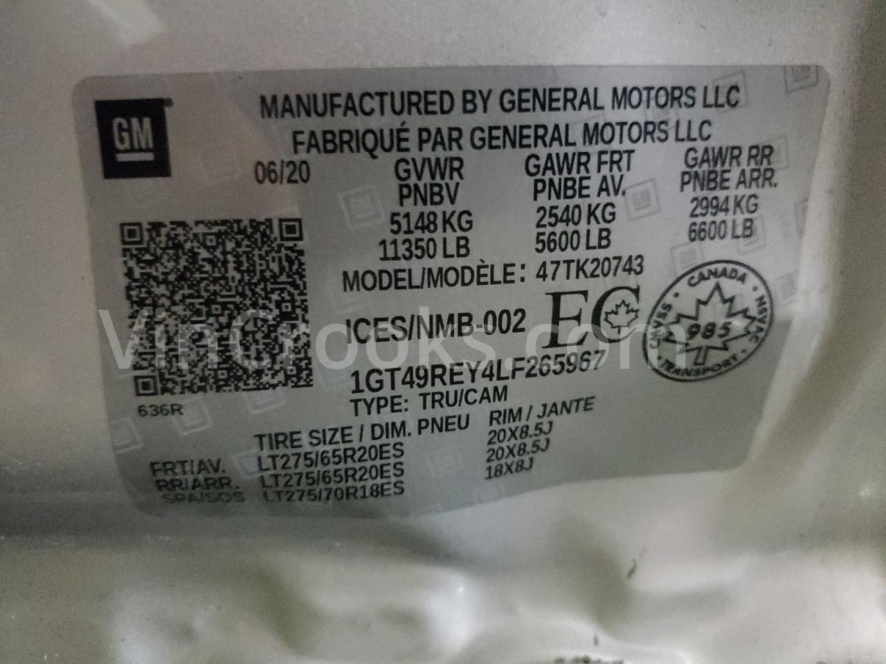 1GT49REY4LF265967