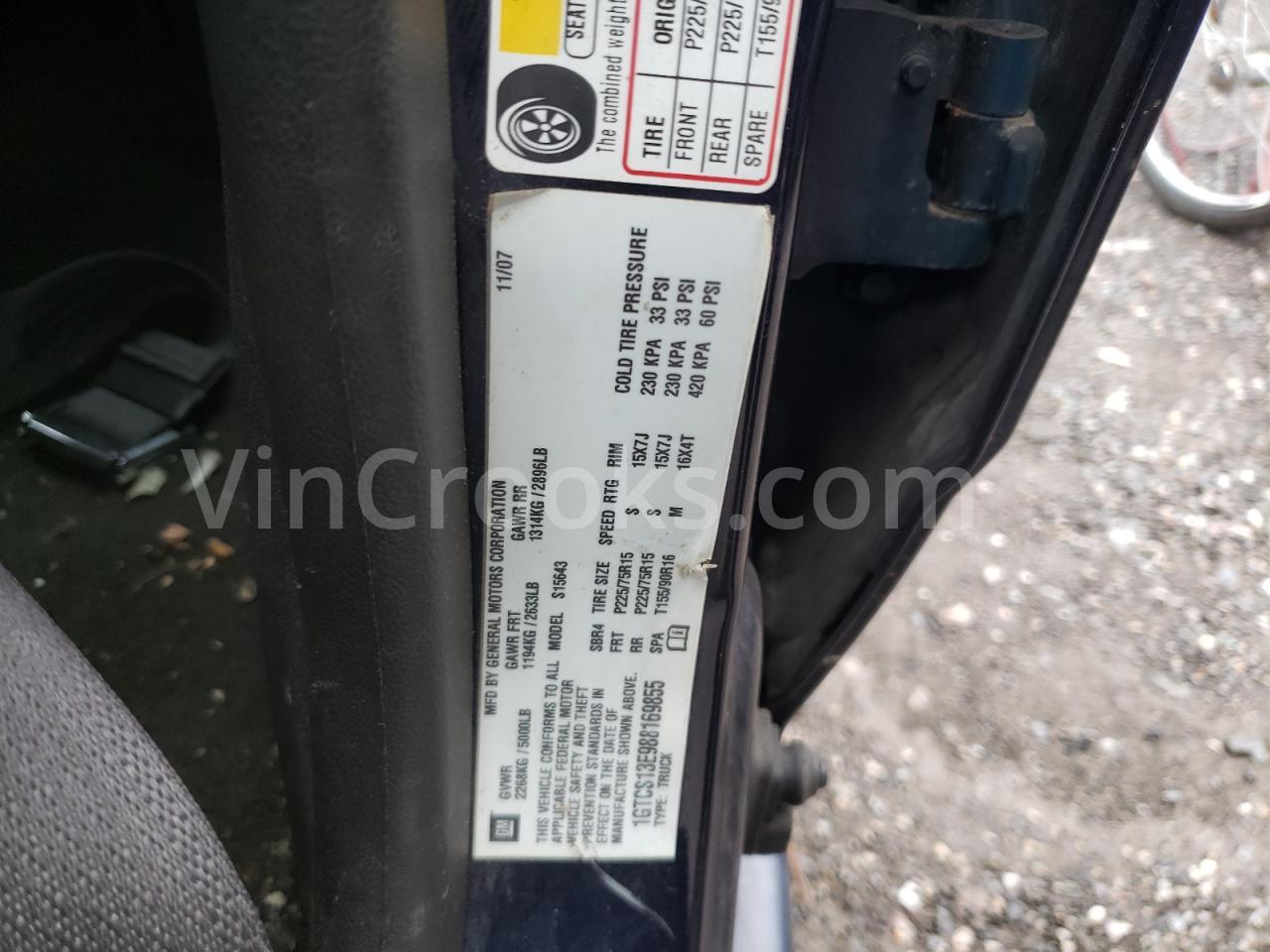 1GTCS13E988169855