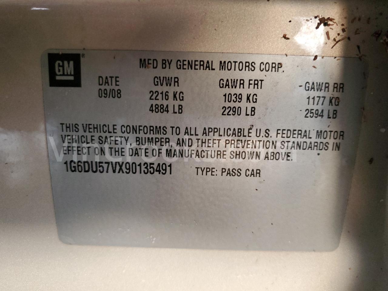 1G6DU57VX90135491