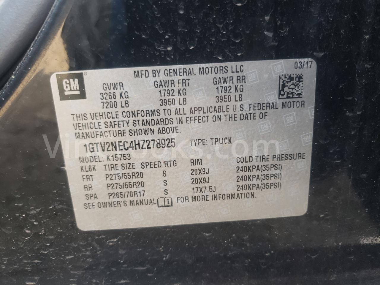1GTV2NEC4HZ278925