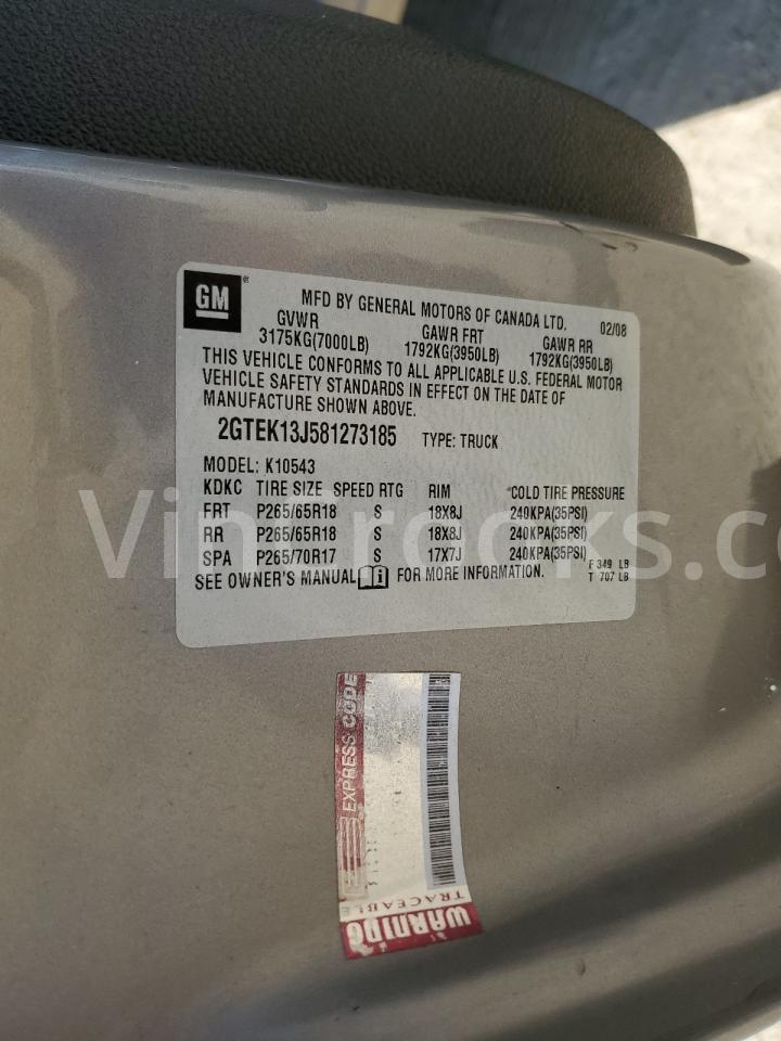 2GTEK13J581273185