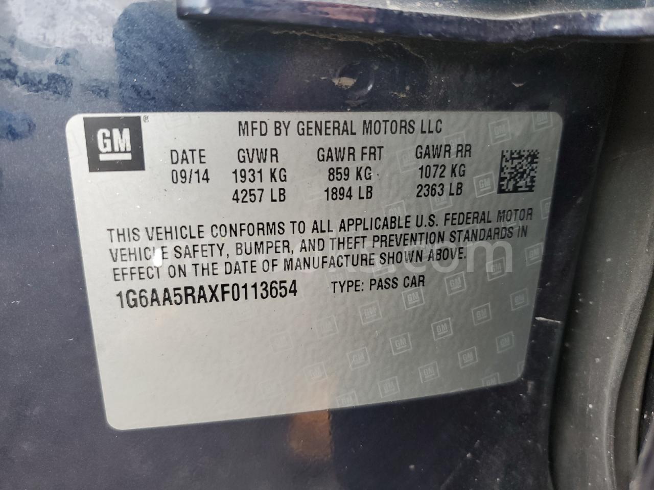 1G6AA5RAXF0113654