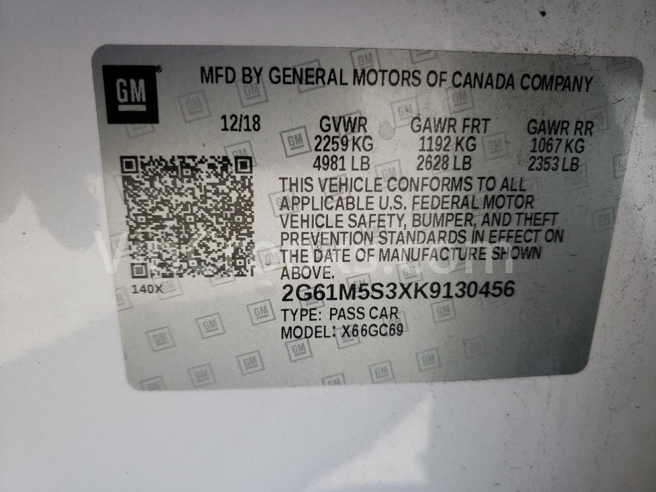 2G61M5S3XK9130456