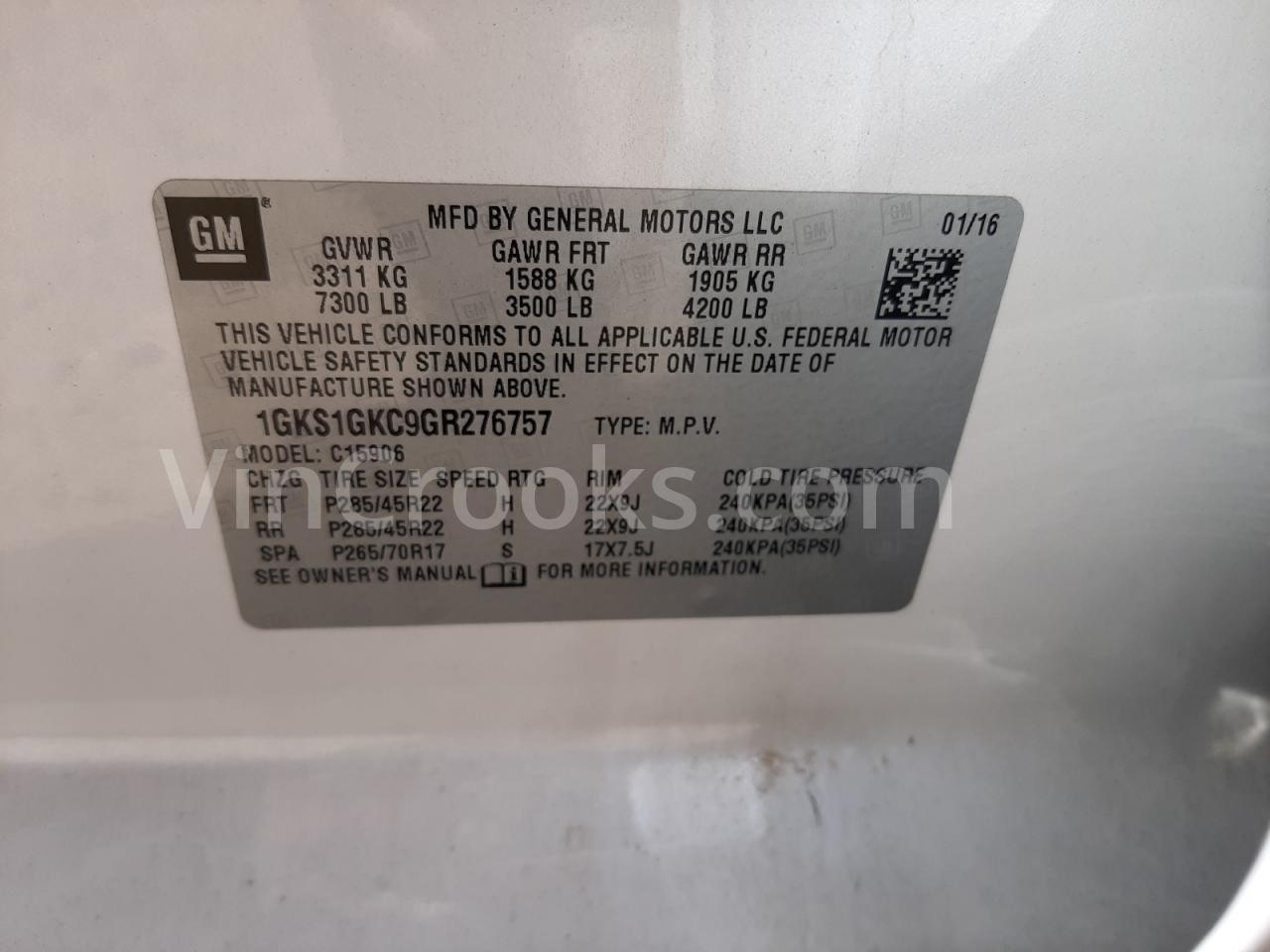 1GKS1GKC9GR276757