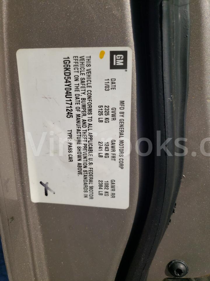1G6KD54Y04U171245