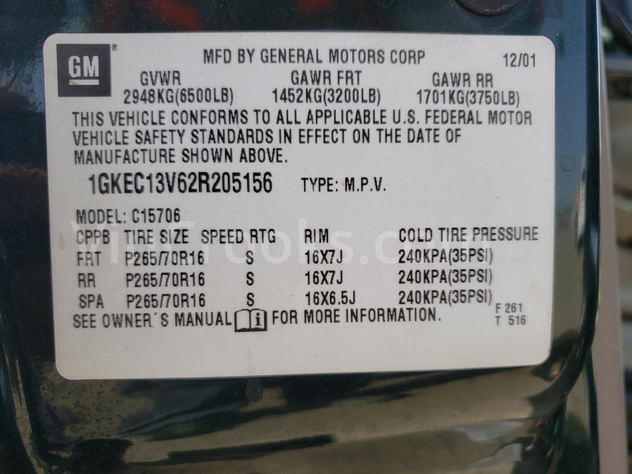 1GKEC13V62R205156
