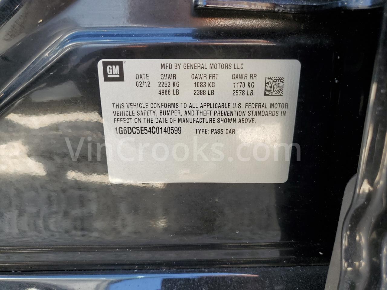 1G6DC5E54C0140599