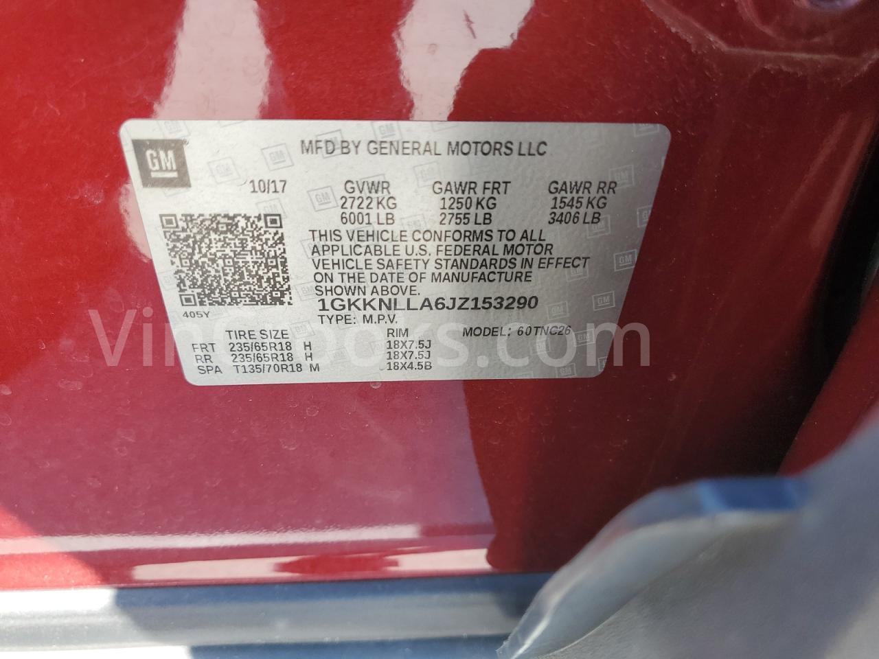 1GKKNLLA6JZ153290
