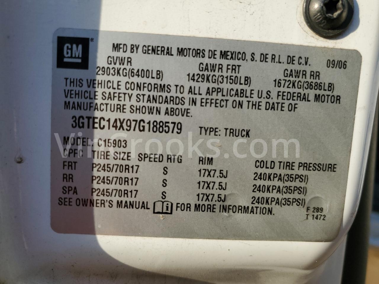 3GTEC14X97G188579