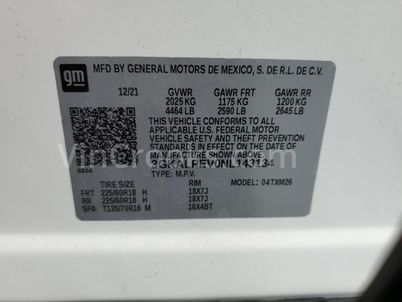 3GKALPEV0NL143134