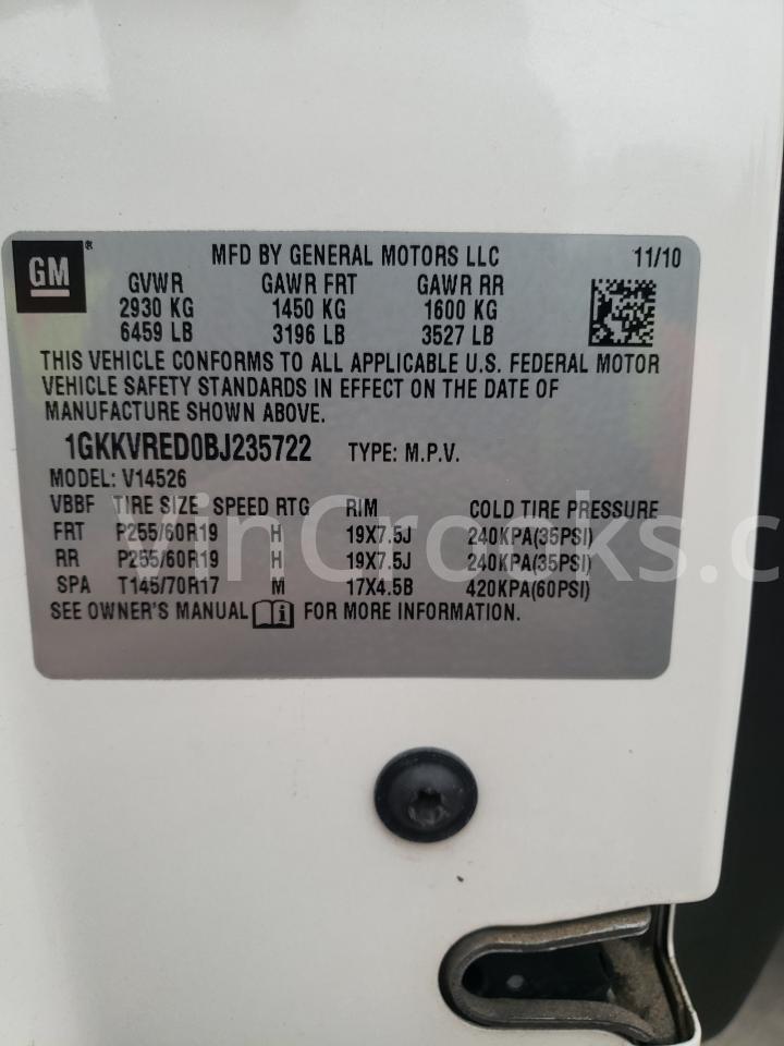 1GKKVRED0BJ235722