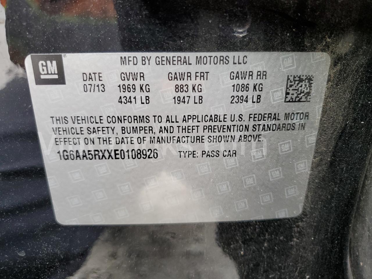 1G6AA5RXXE0108926