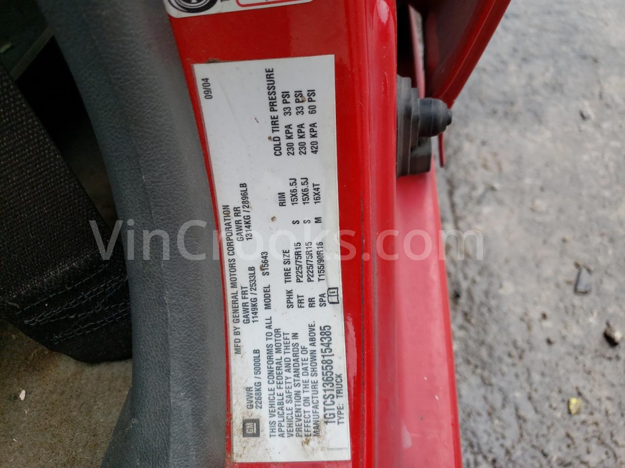 1GTCS136558154385