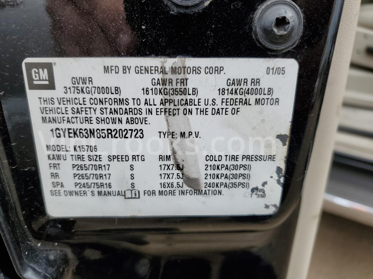 1GYEK63N85R202723