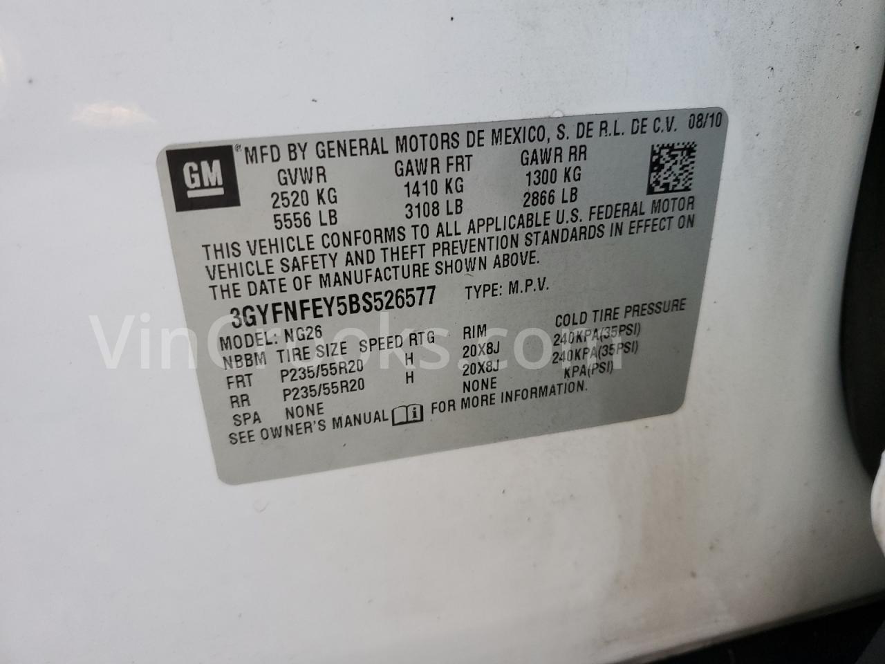 3GYFNFEY5BS526577