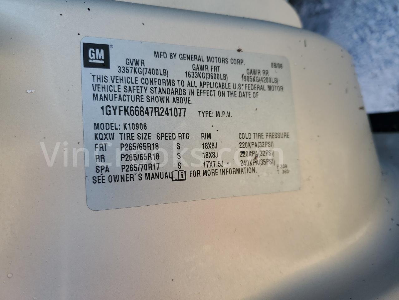 1GYFK66847R241077