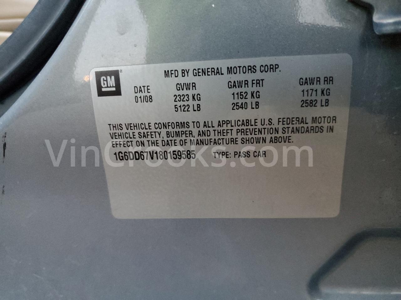 1G6DD67V180159585