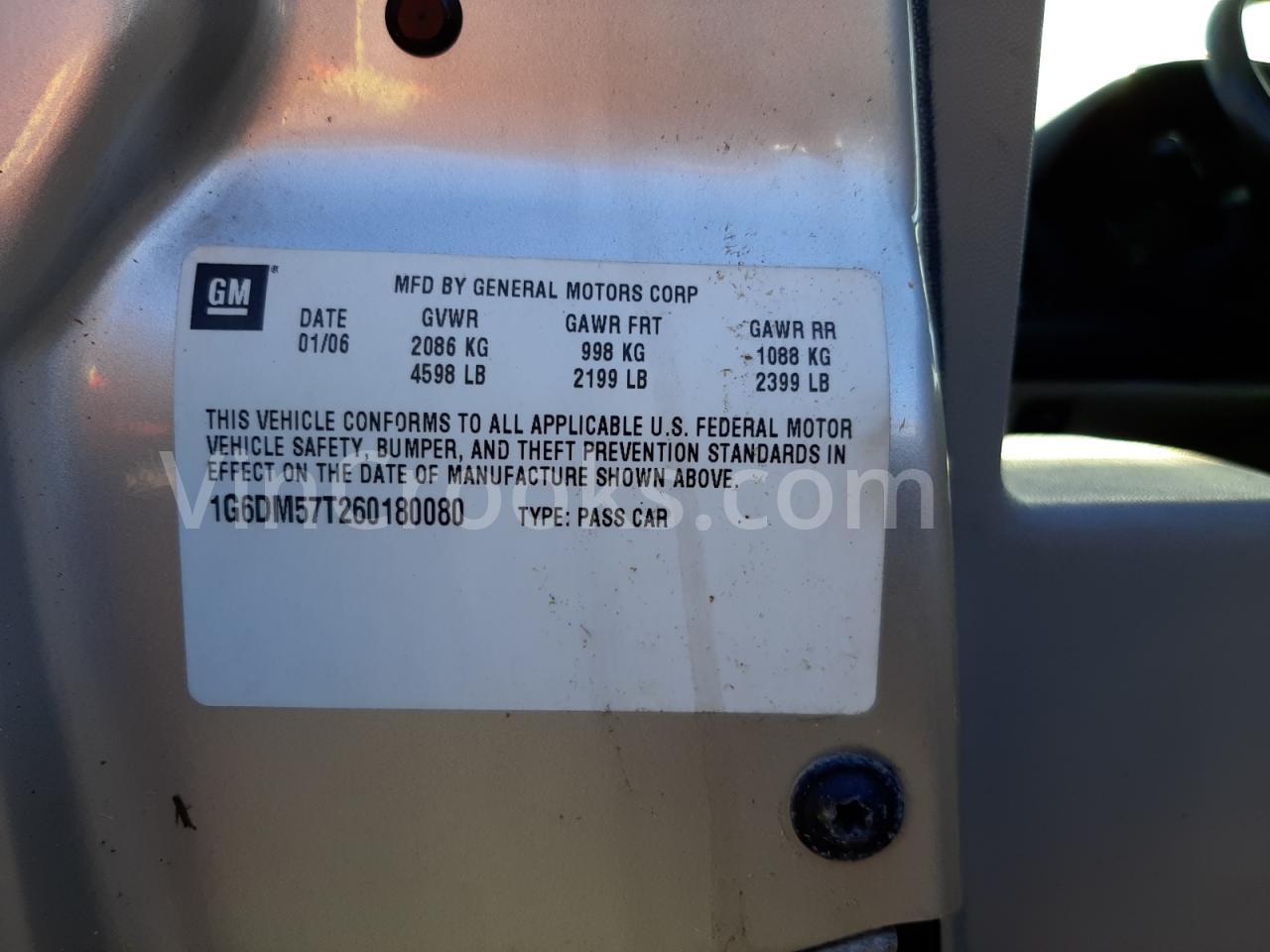 1G6DM57T260180080