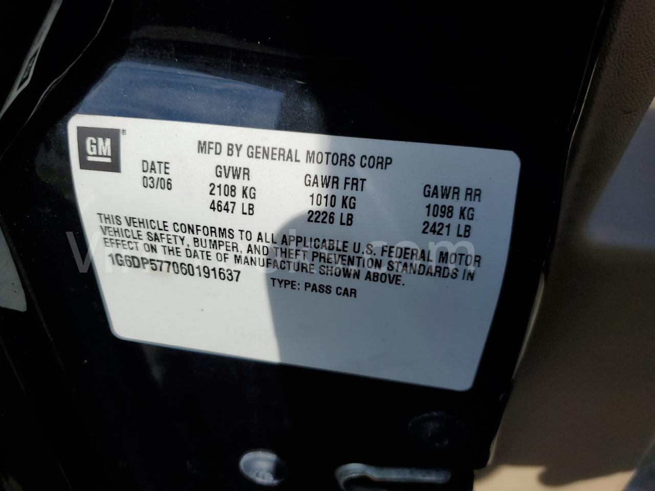 1G6DP577060191637