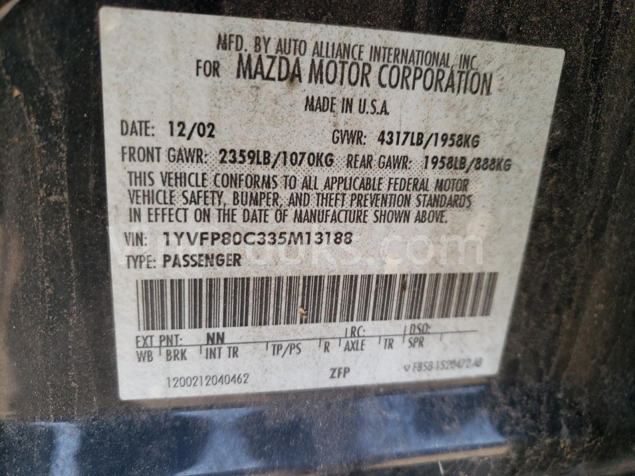 1YVFP80C335M13188
