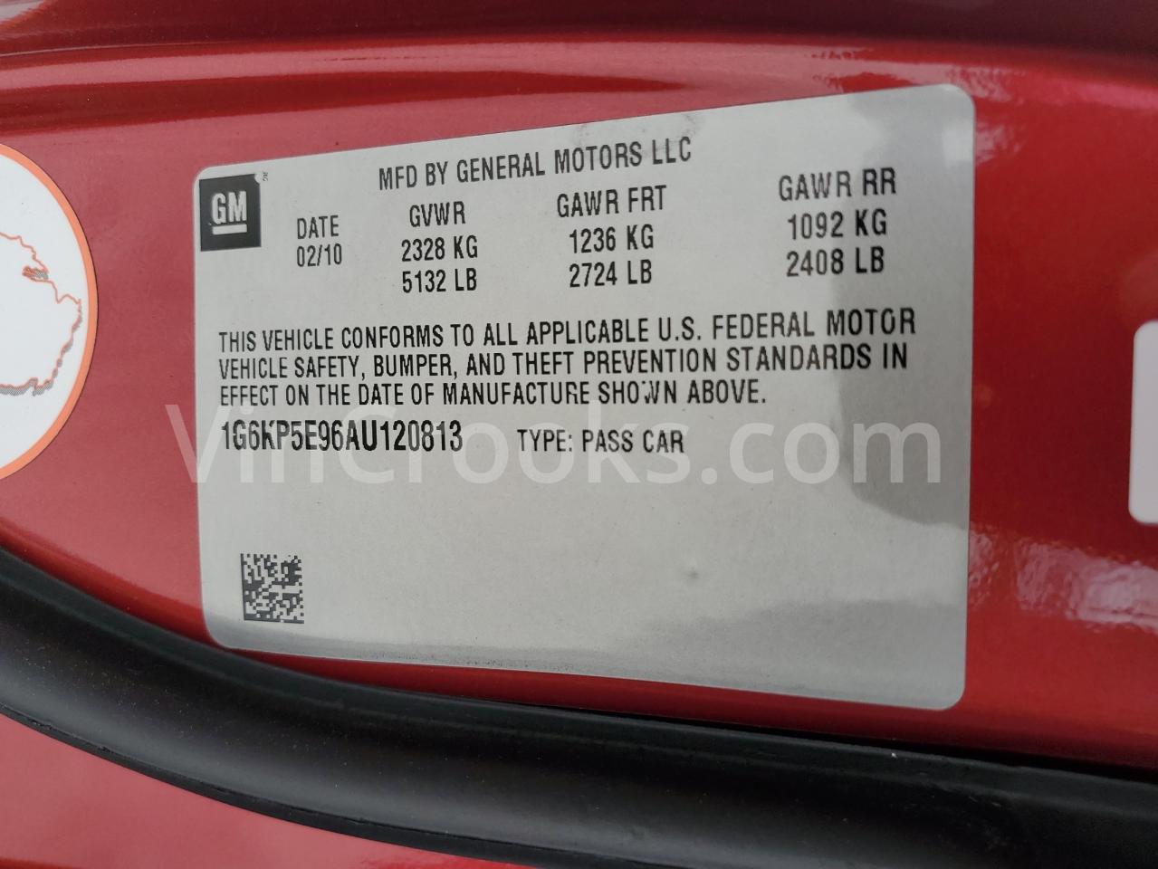 1G6KP5E96AU120813