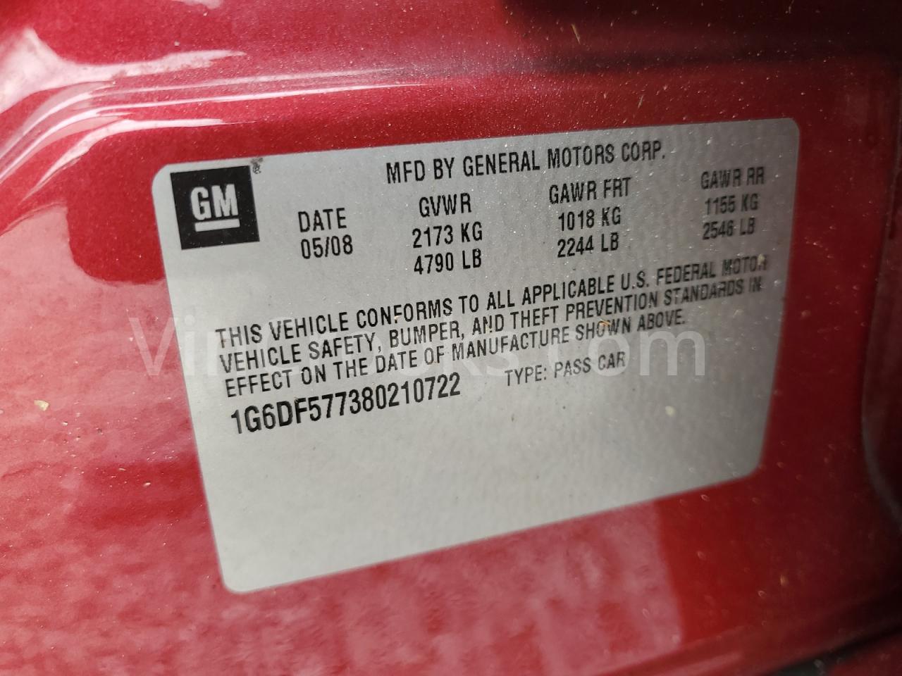 1G6DF577380210722