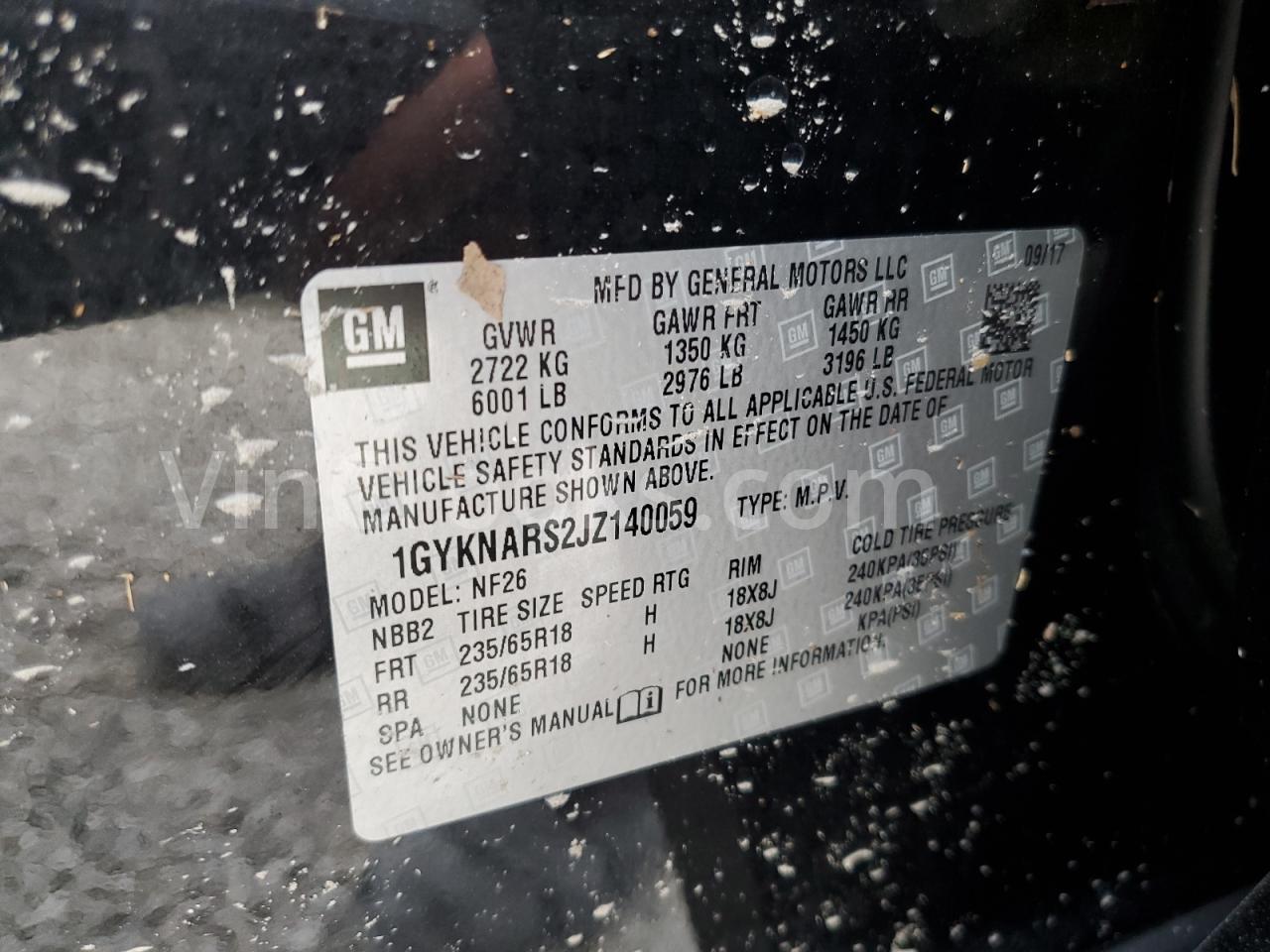 1GYKNARS2JZ140059