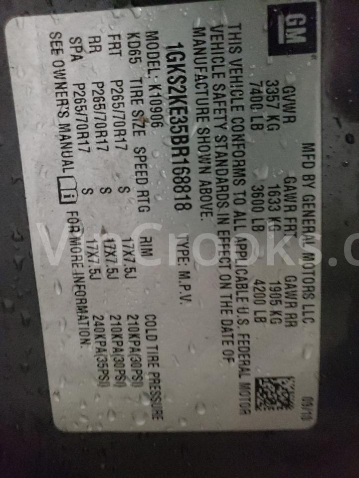 1GKS2KE35BR168818