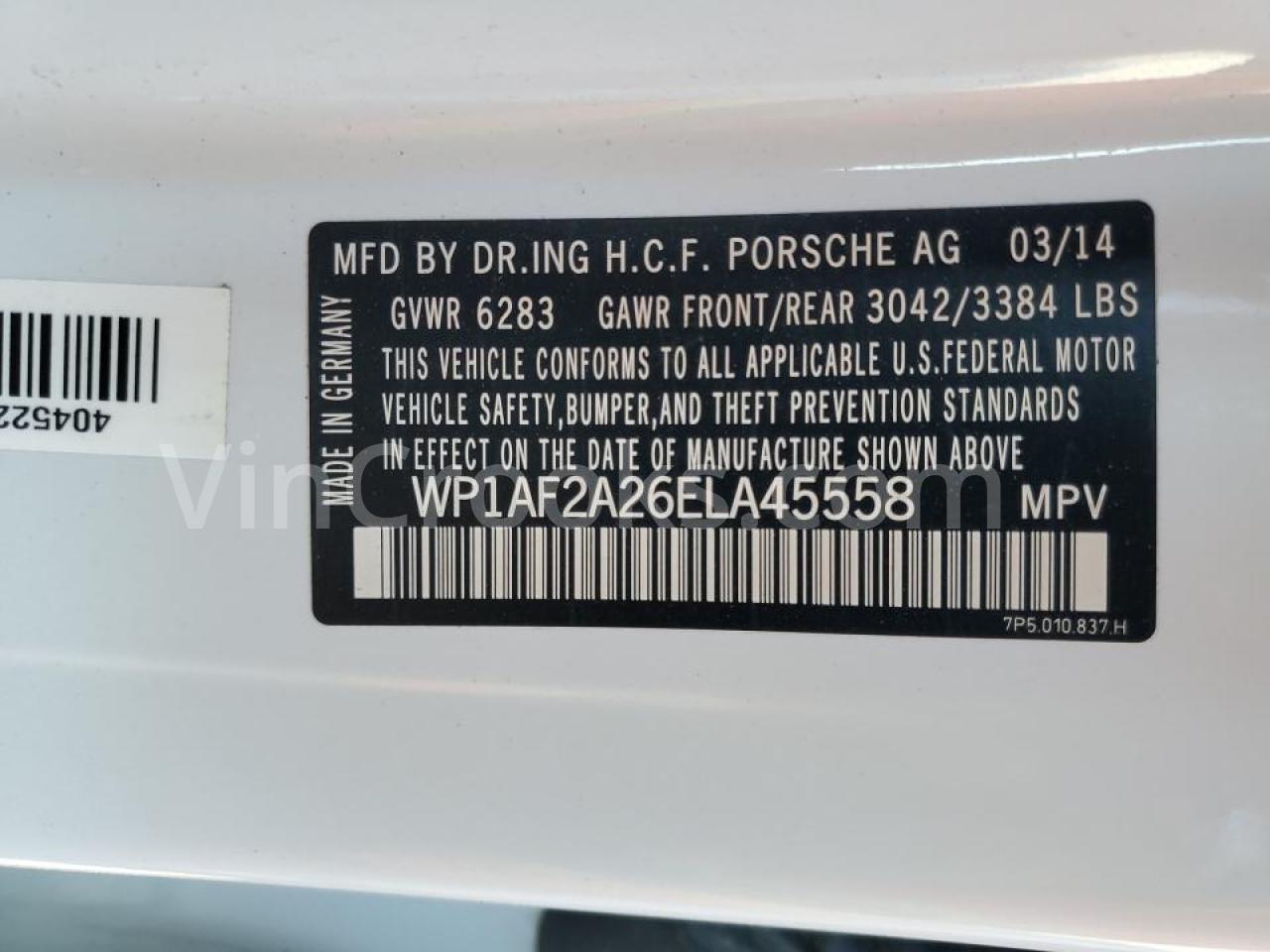 WP1AF2A26ELA45558