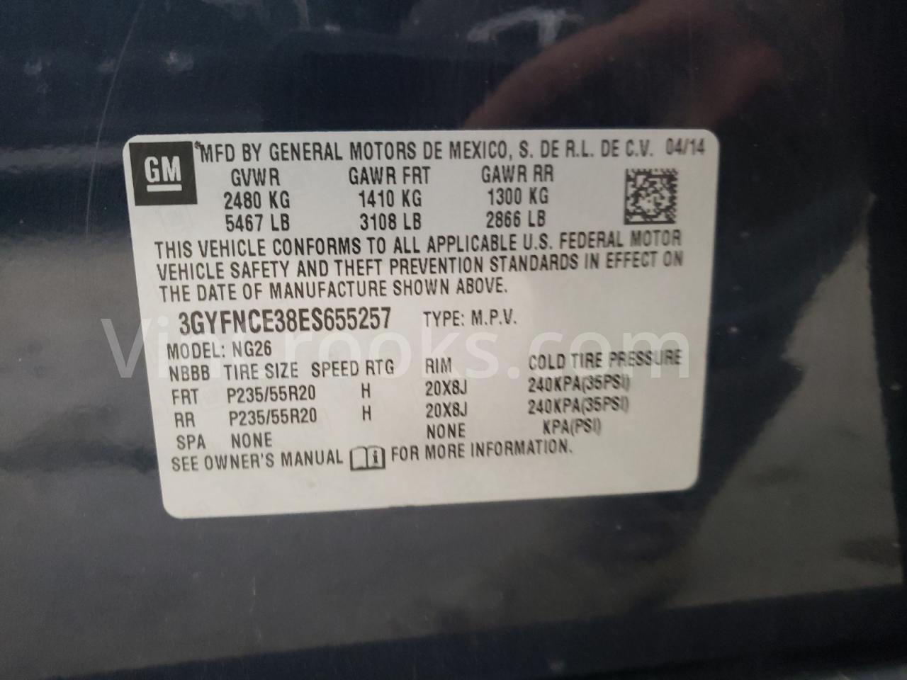 3GYFNCE38ES655257